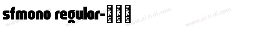 sfmono regular字体转换